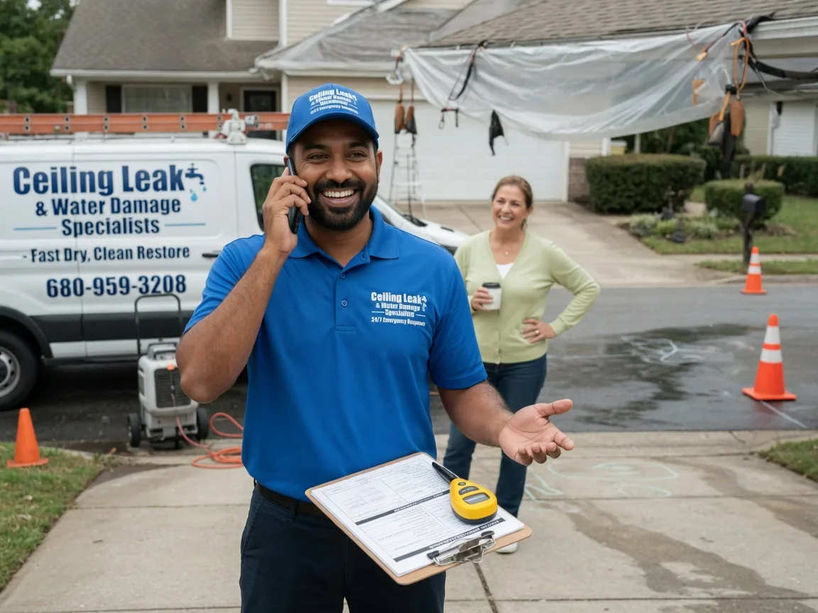 Ceiling Leak Cleanup Old Fort, NC FAQs